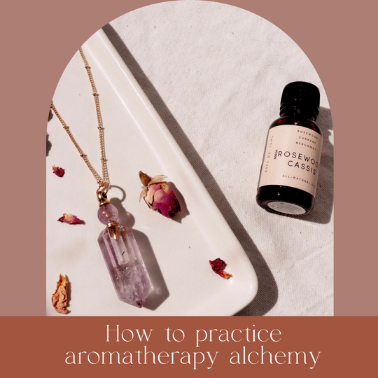 Using essential oil aromatherapy as sacred alchemy
