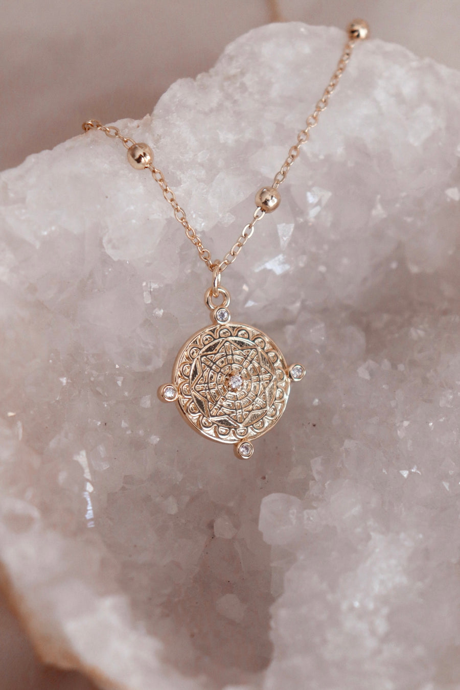 Inner Guidance | Compass Satellite Necklace