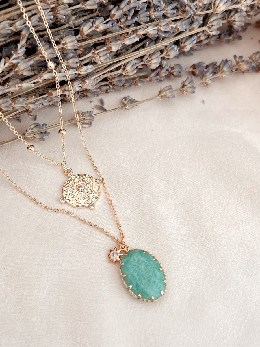 Awakened Spirit | Amazonite Sun Necklace