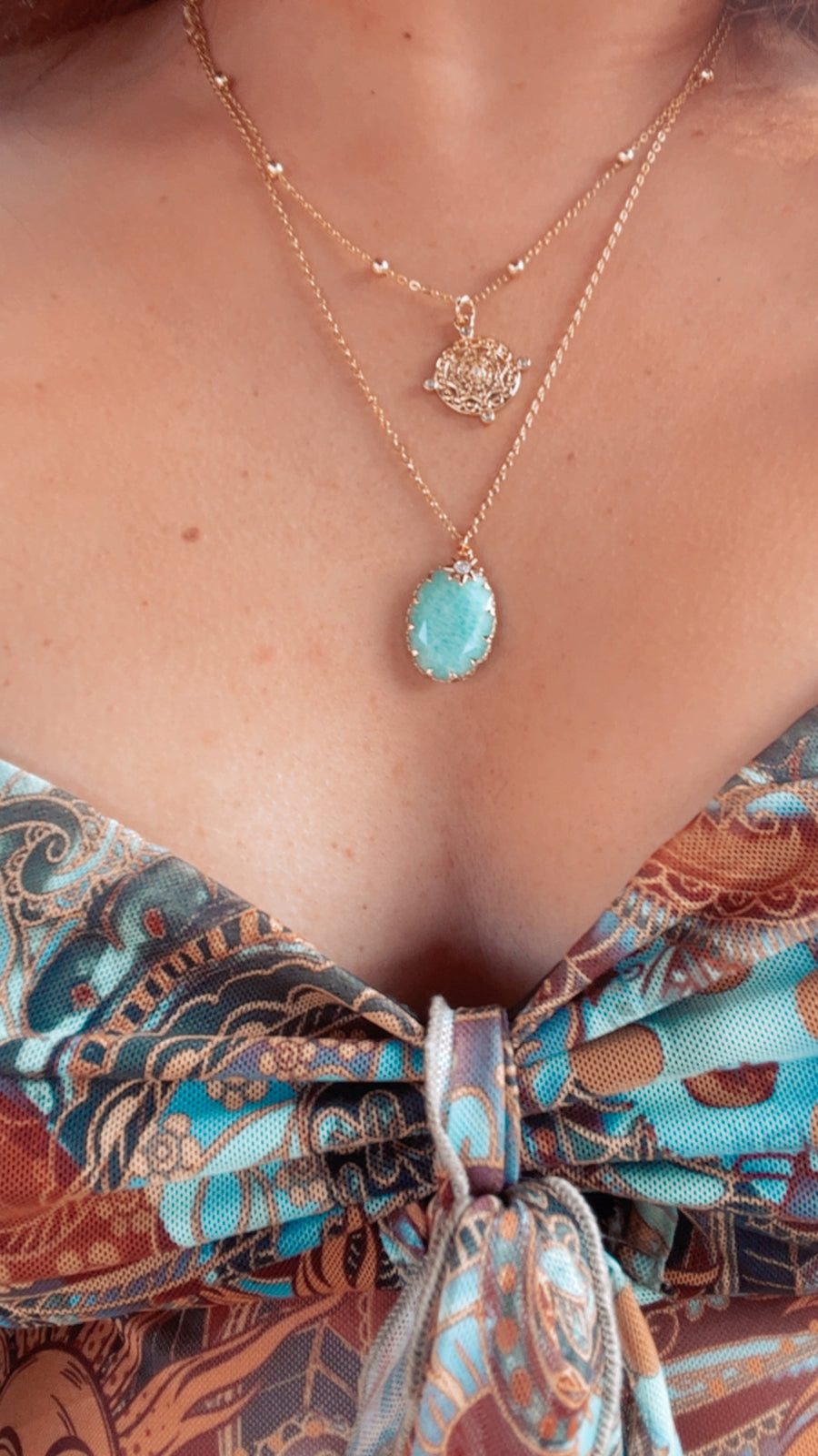 Awakened Spirit | Amazonite Sun Necklace