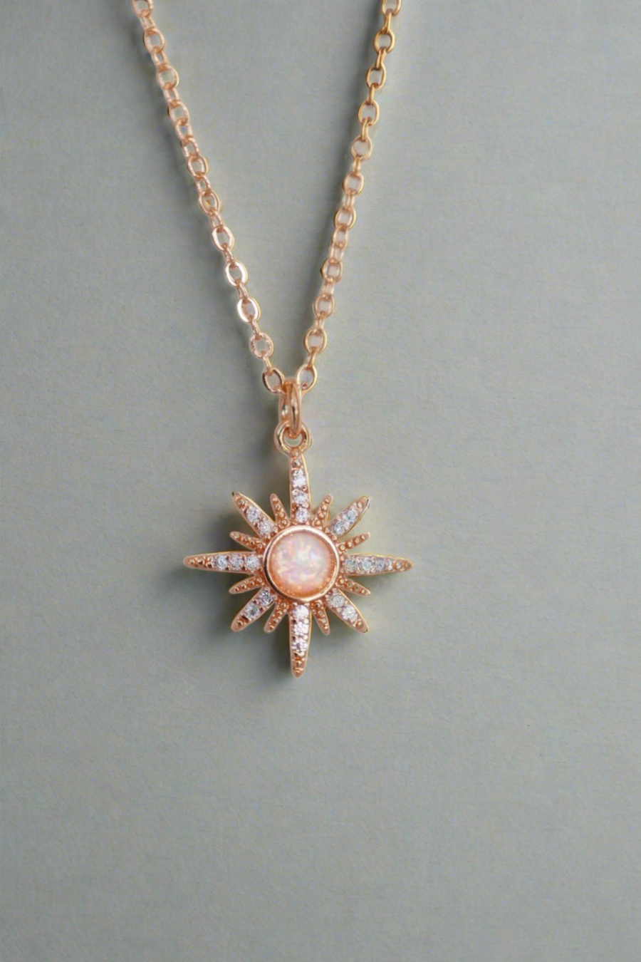 Asteria | opal starburst necklace