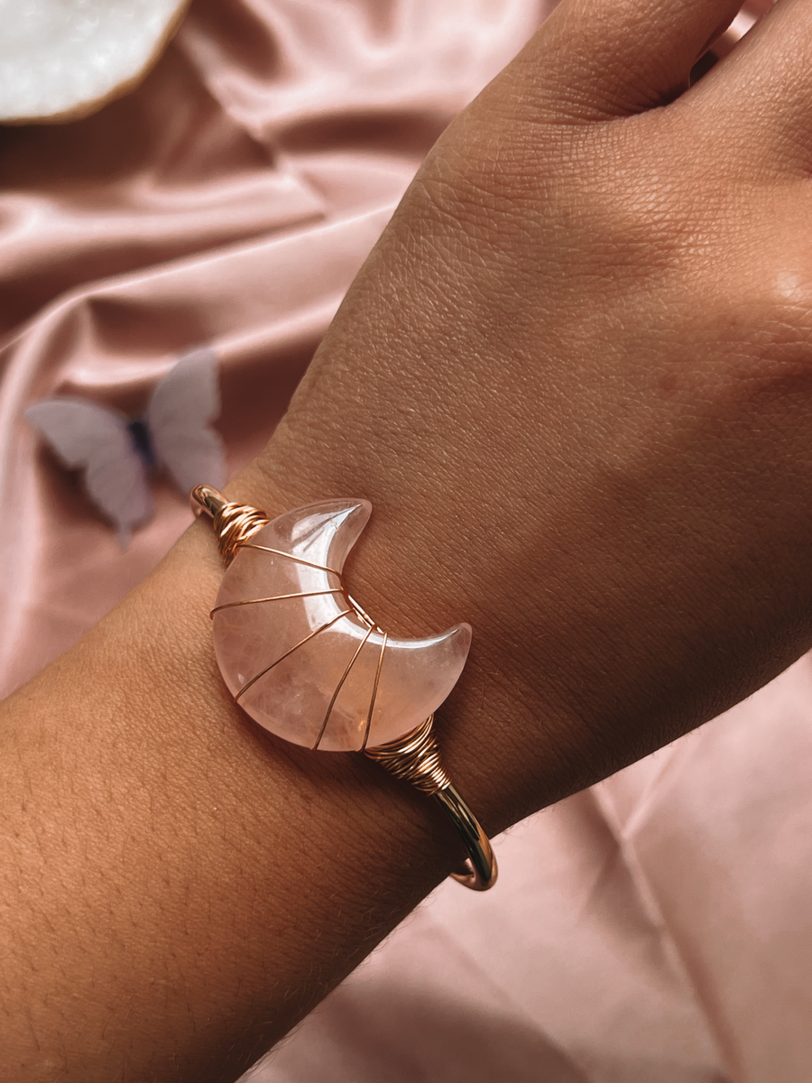 Artemis | gemstone crescent bracelet