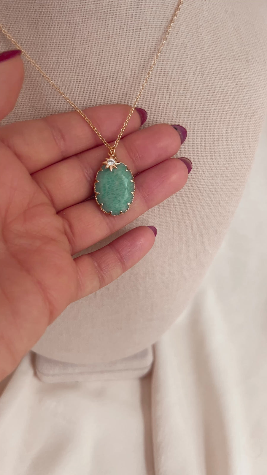 Awakened Spirit | Amazonite Sun Necklace