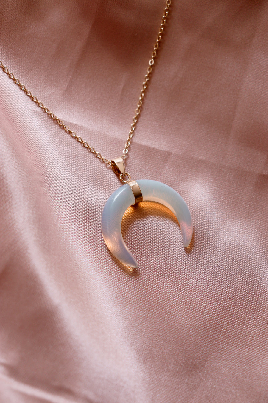 Artemis | Opalite crescent necklace