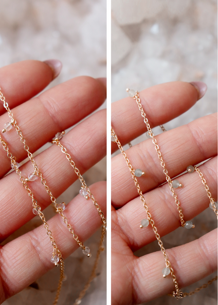 Calypso | dainty crystal layering chain