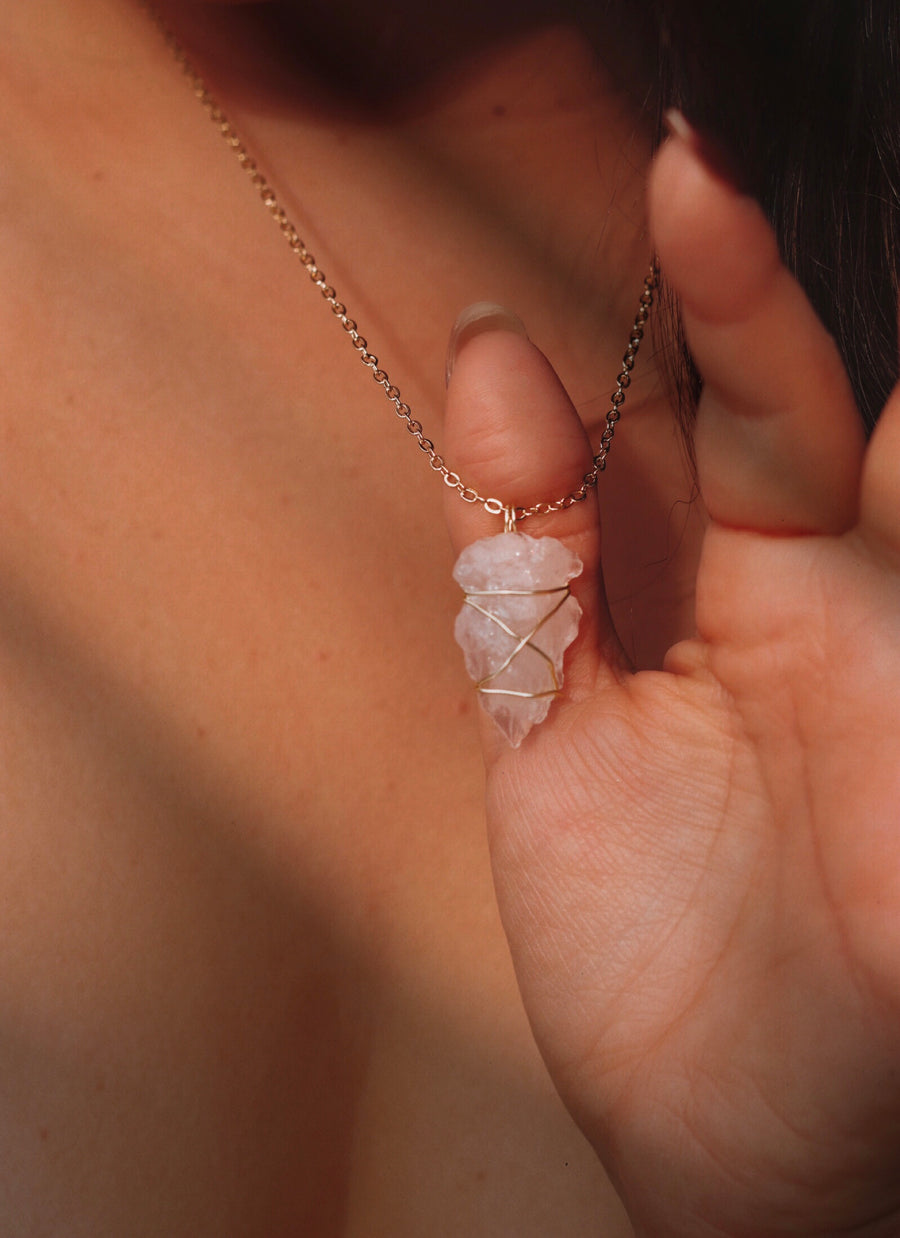 Athena | Gemstone arrowhead necklace