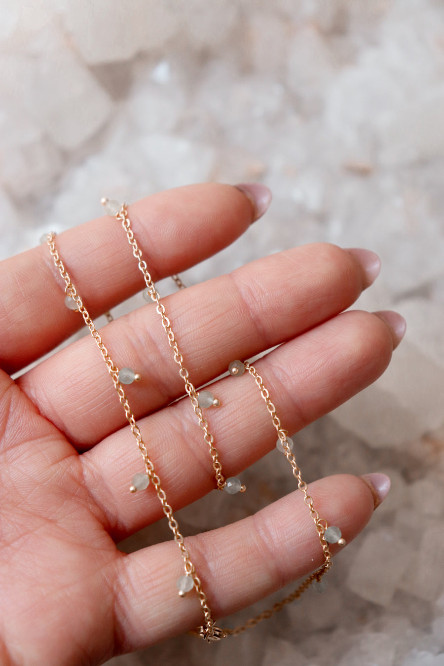 Calypso | dainty crystal layering chain