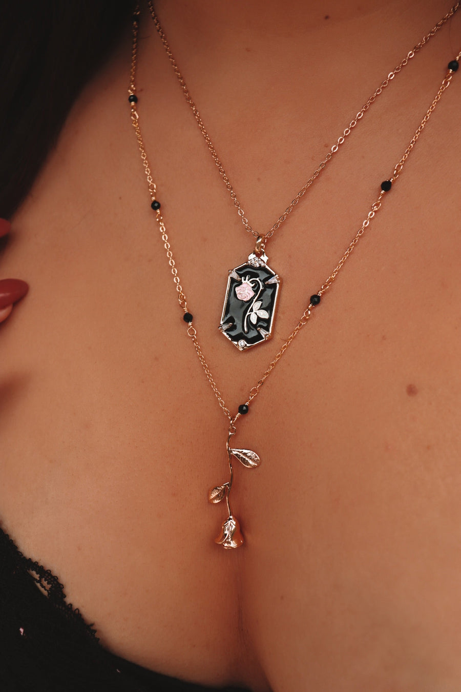 Lilith | the forbidden rose necklace