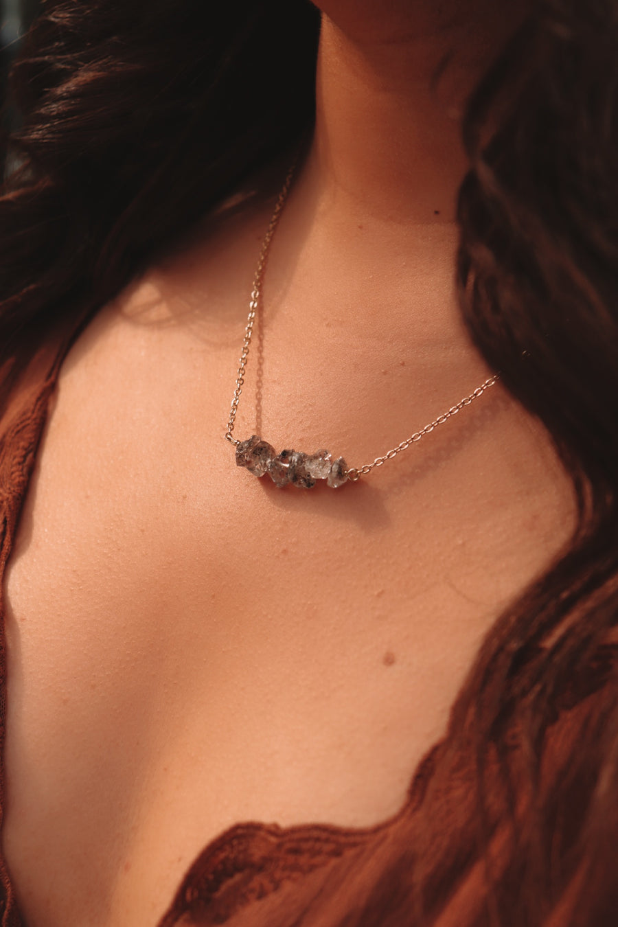 Alignment | Herkimer diamond necklace