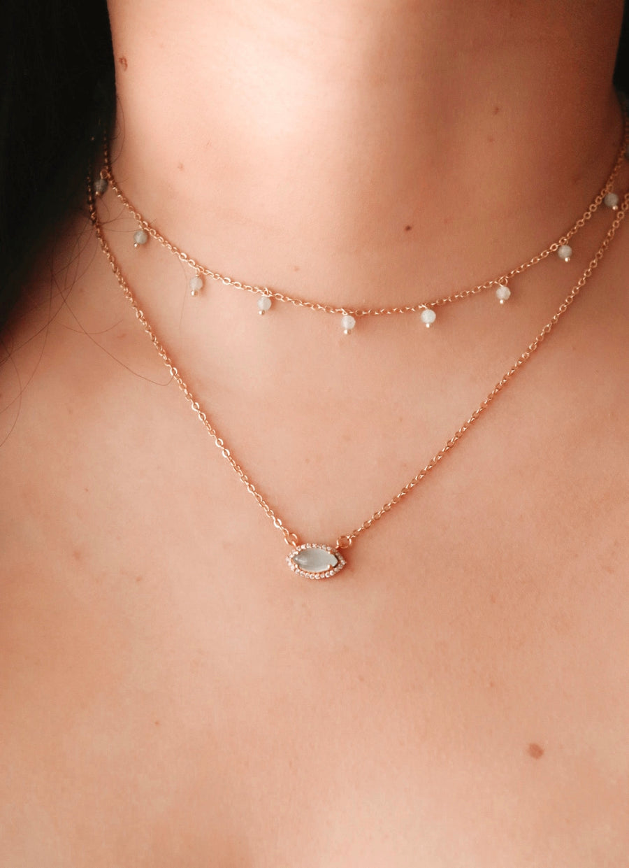 Calypso | dainty crystal layering chain