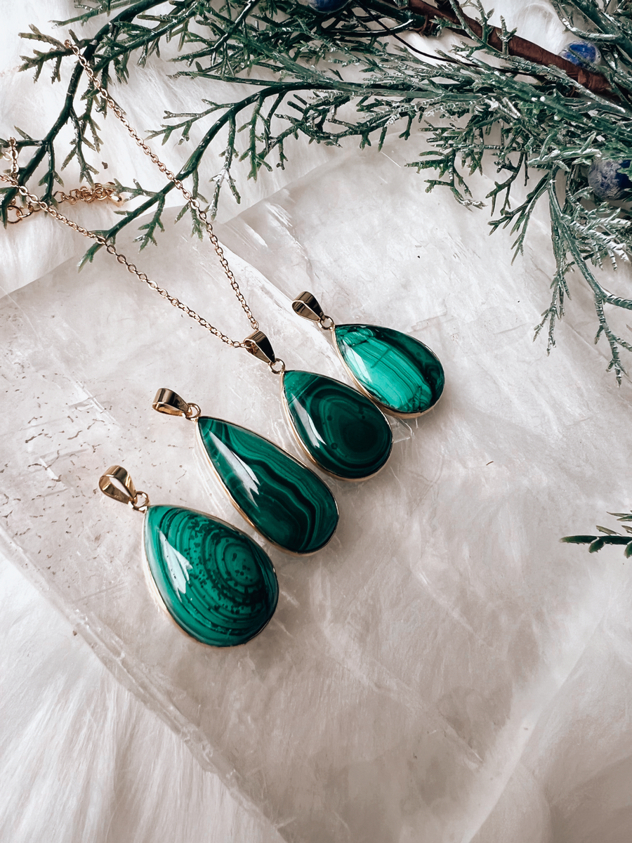 Emerald nights | malachite moon gift set