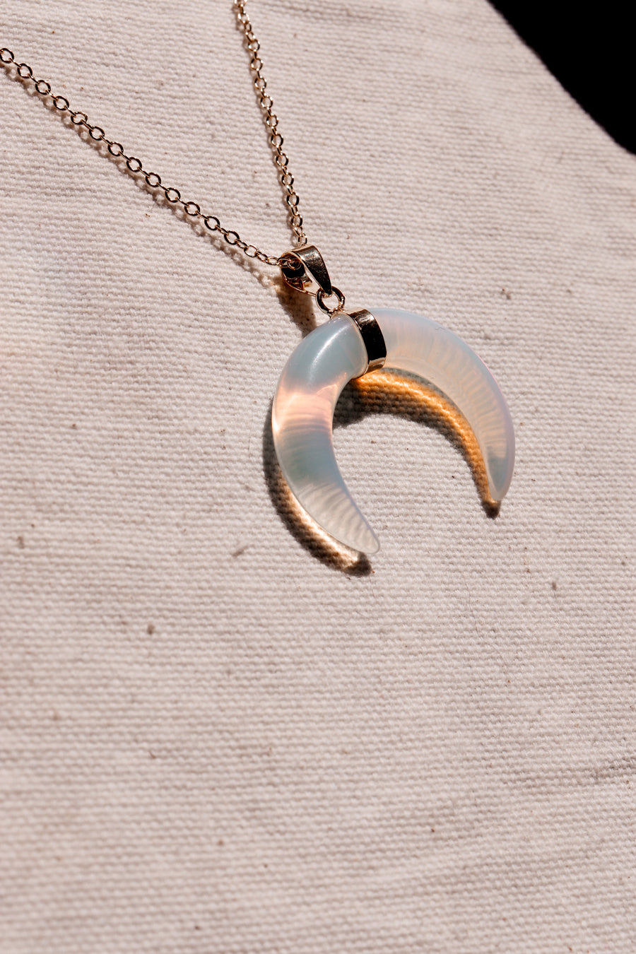Artemis | Opalite crescent necklace
