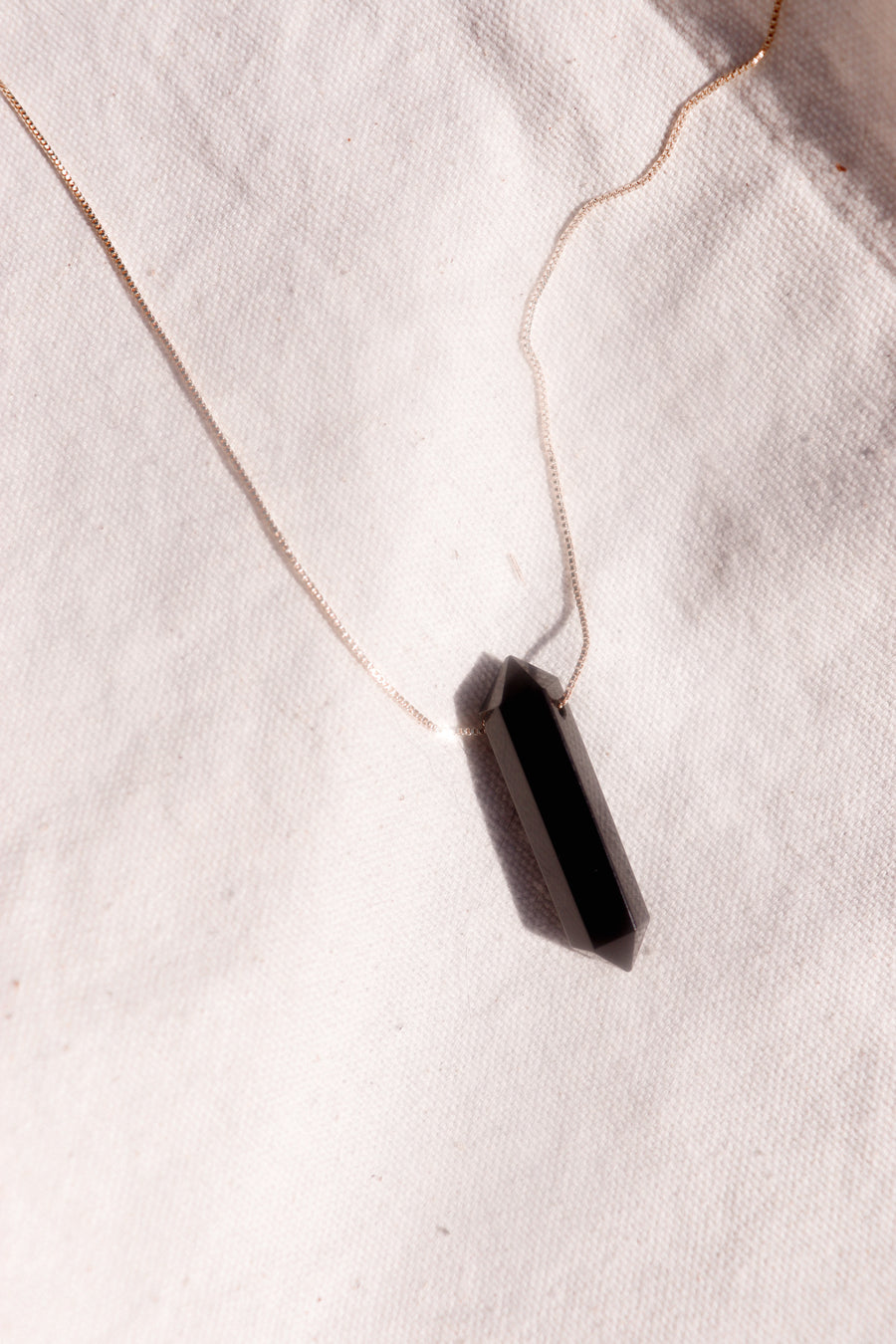 Goddess amulet | Obsidian point necklace